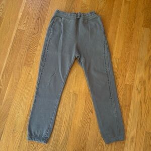 Abercrombie Kids fleece joggers, size 13/14, Army green.